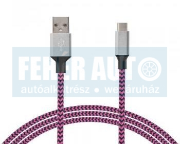  Adatkábel+gyorstöltő kábel USB A 2.0 / USB - C 2.0A 1,5 m.